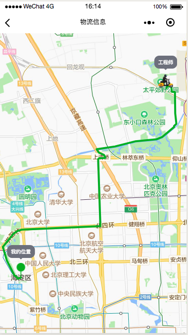 微信小程序根據(jù)經(jīng)緯度規(guī)劃路線 