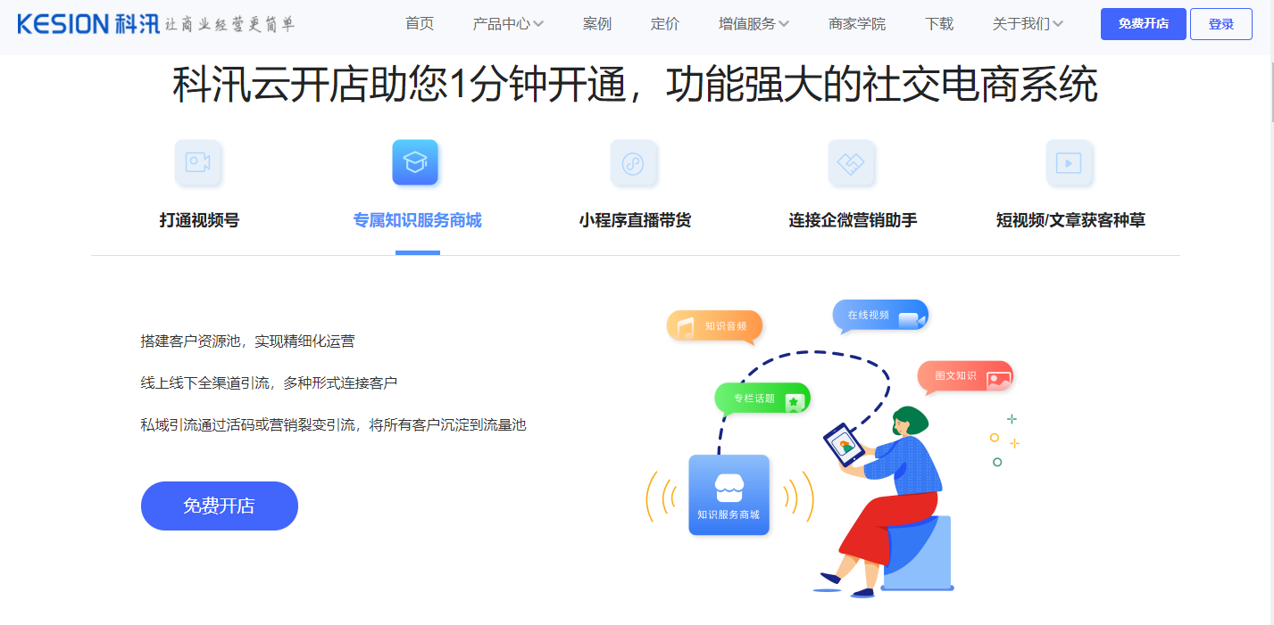 開(kāi)發(fā)社交電商App有哪些優(yōu)勢(shì)？科汛云開(kāi)店助您1分鐘開(kāi)通功能強(qiáng)大的商城系統(tǒng)